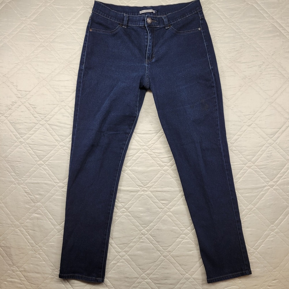 Bandolinoblu dark blue jeans with stain‎ size 14